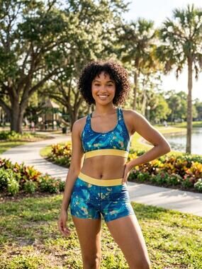 Ethika Women's Gold Dust Sports Bra, XL